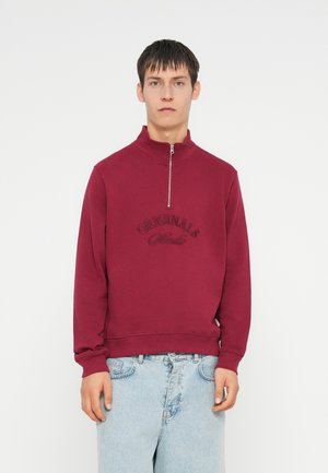 JORBLEECKER BRANDING HIGH NECK - Bluză de molton - tibetan red