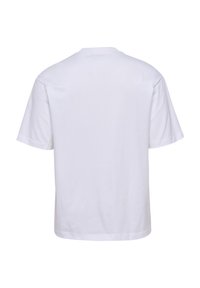 White short-sleeve t-shirt made of soft cotton, with a crew neck and a relaxed fit. Simple design, no visible logos or patterns.