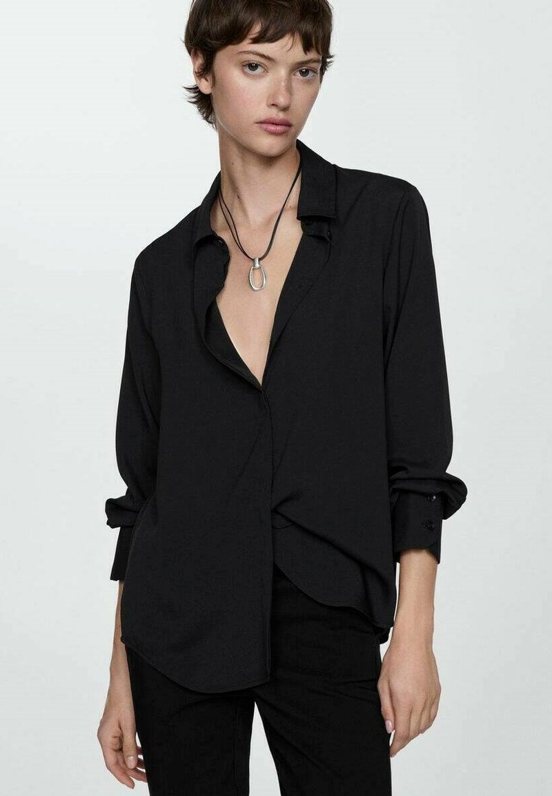 Mango Skjortebluser - black
