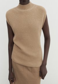Massimo Dutti Pullover - camel