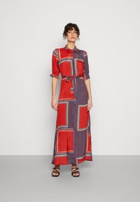 Kaffe KAVELANA - Maxi šaty - red ocre/orion blue