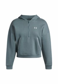 RIVAL FLEECE PIPED - Felpa con cappuccio - jasper blue