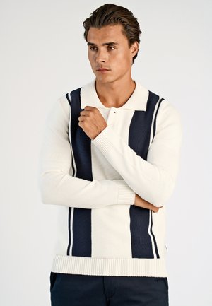 Lindbergh BLOCK STRIPE  - Maglietta a manica lunga - off white