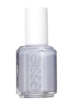Essie nagellak in een glazen fles met een witte dop, met een zachte lavendelkleur en een gladde, glanzende afwerking. Duidelijke branding aan de zijkant.