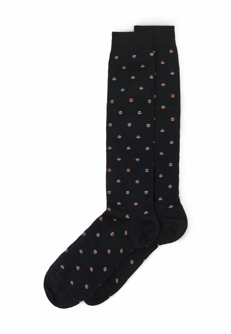 Calzedonia Kniestrümpfe - d blue polka dots