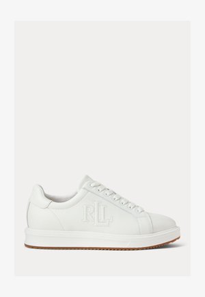 Lauren Ralph Lauren AINSLEY LEATHER SNEAKER - Matalavartiset tennarit - snow white