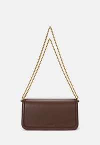 Lauren Ralph Lauren NAPPA LEATHER MEDIUM SAWYER BAG - Borsa a tracolla - dark mahogany