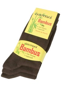 Normani 6 PAAR BAMBUS GESUNDHEITS - Socken - braun