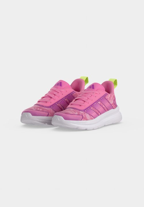 adidas TENSAUR RUN 4.0 UNISEX - Road running shoes - st tropic bloom/purple burst/hi res yellow — photo 3