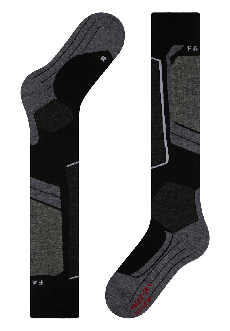 FALKE ADVANCED - Calzettoni - black mix