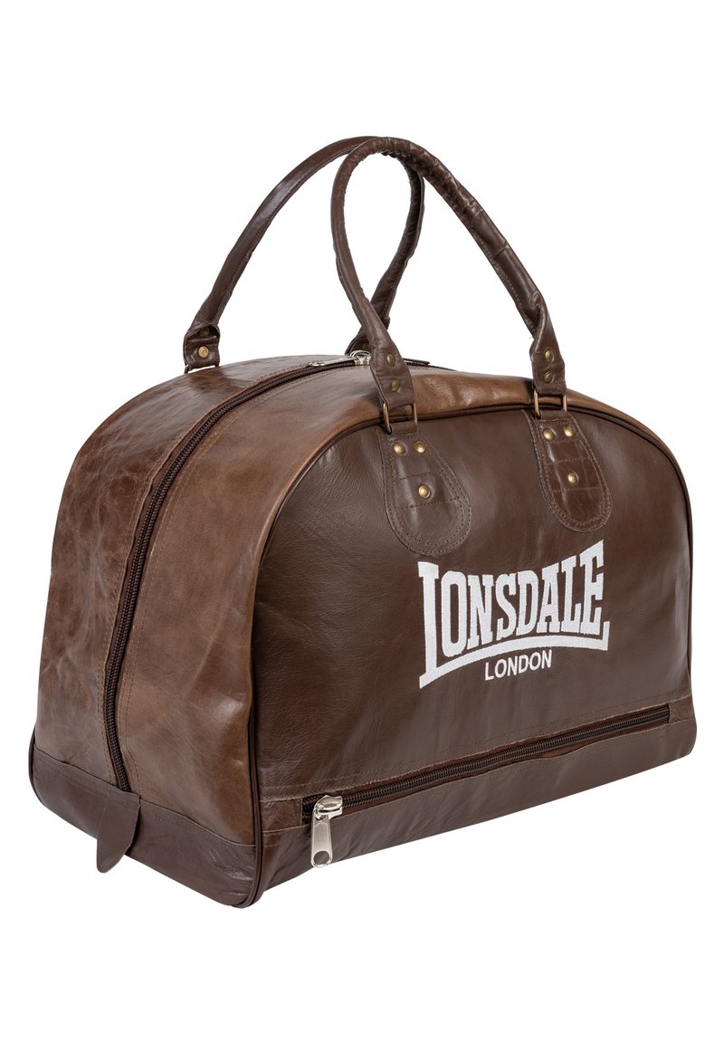 Sac Collège Vintage Lonsdale - Bandoulière - Bleu - Années 80 - 14x11x4 Pouces