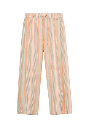 PULL&BEAR, STRIPED BARREL - TROUSERS - Pantalon classique - salmon