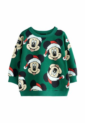 MICKEY MOUSE CREW - Sweatshirt - green christmas