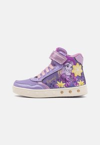 Geox DISNEY PRINCESS RAPUNZEL  - Zapatillas altas - lilac/yellow