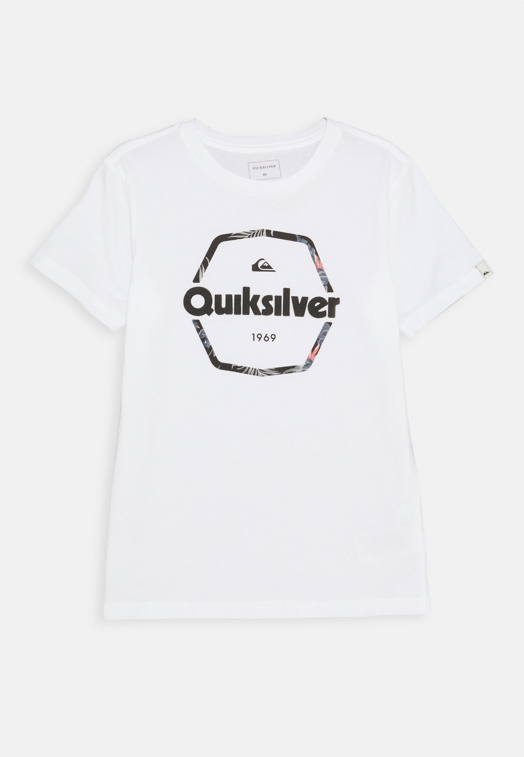Quiksilver Hard Wired T Shirt Print White Weiss Zalando De