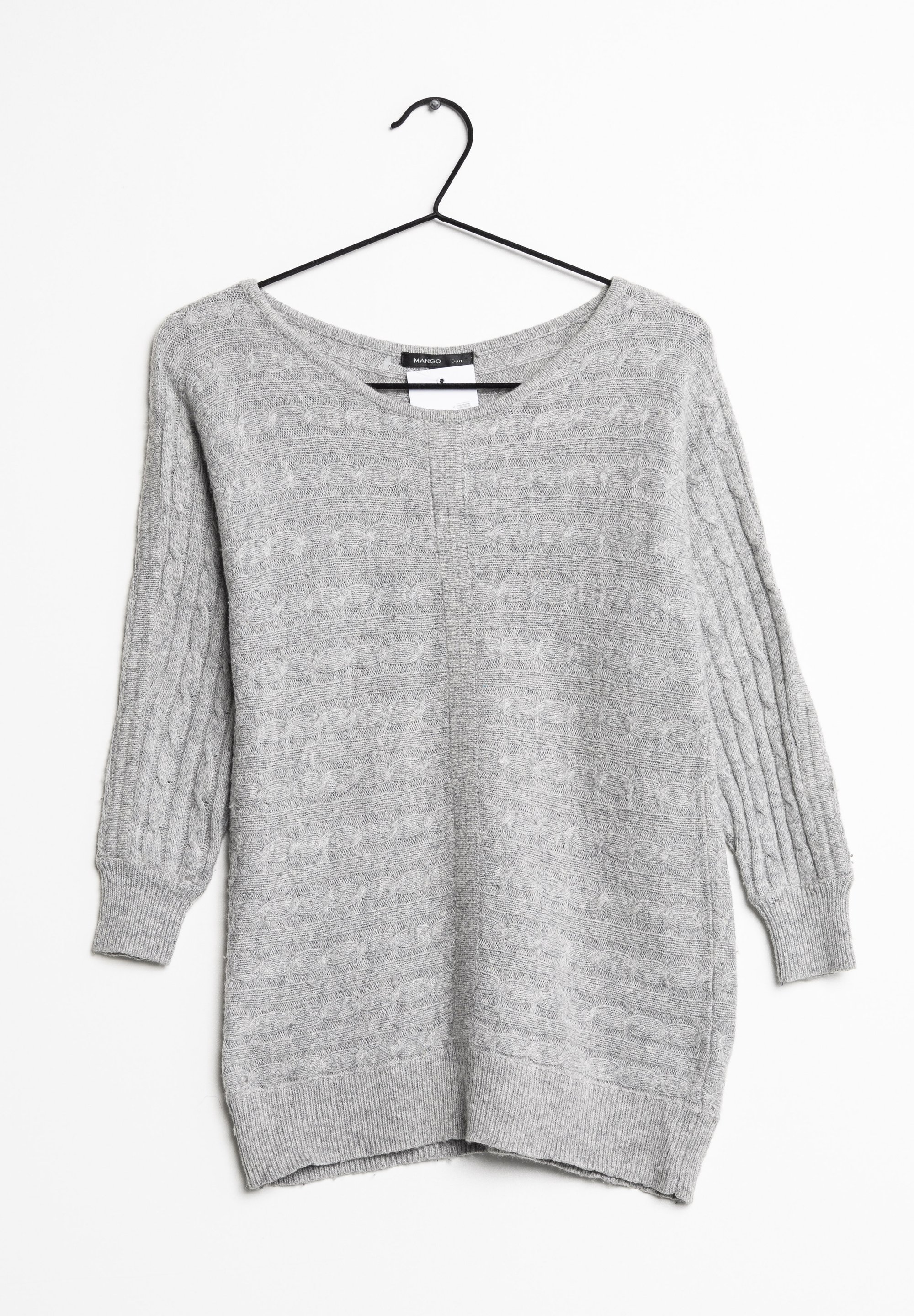 Grey Mango Oversized Sweater Mango Jumper Grey (Pre-owned)
