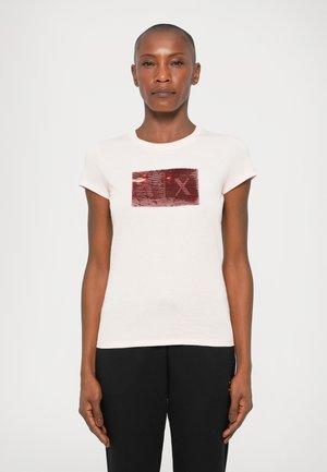 Apdrukāts T-krekls - salt rose