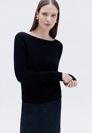 FASHION ELEGANT MODERN - Strickpullover - black