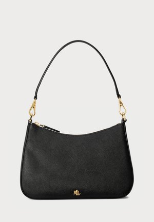 CROSSHATCH LEATHER MEDIUM DANNI BAG - Bolso de mano - black