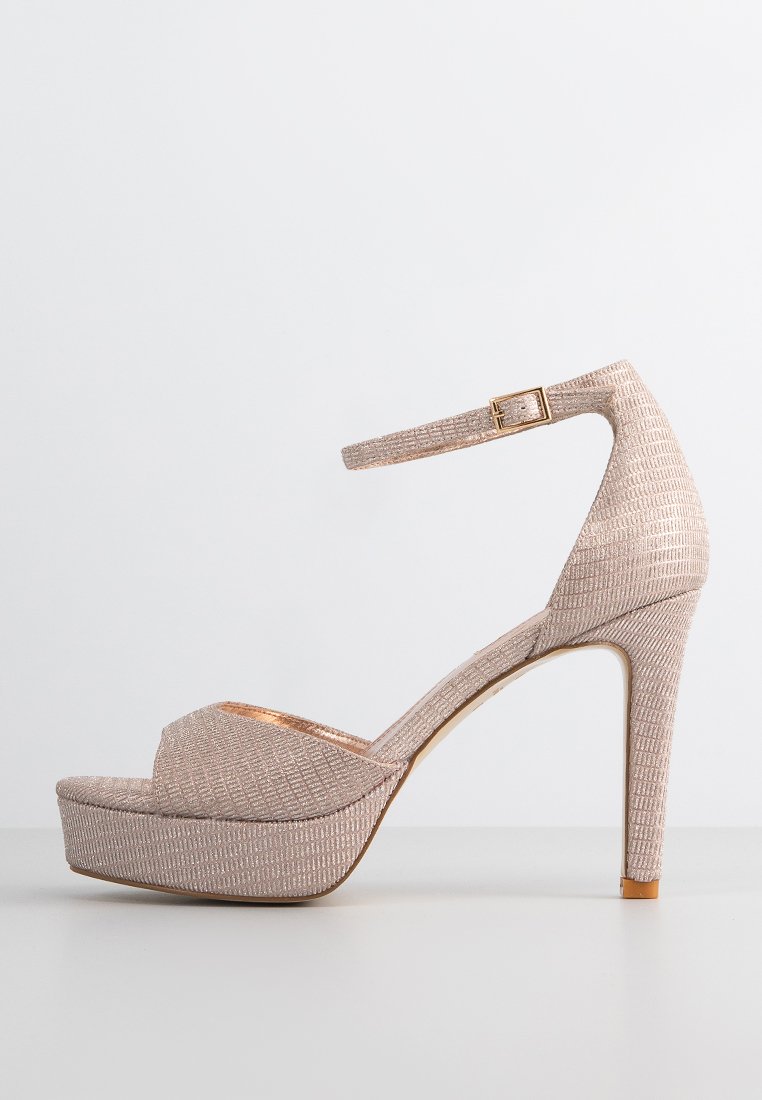 Dune London Sandalen met plateauzool roségoudkleurig Dune London Sandalen met plateauzool roségoudkleurig