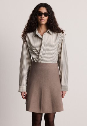 HENRIETTA - A-linjainen hame - greige