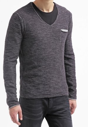 Strickpullover - black