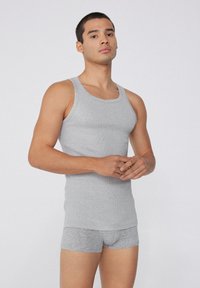 Tezenis RIBBED - Undershirt - grigio mel.chiaro