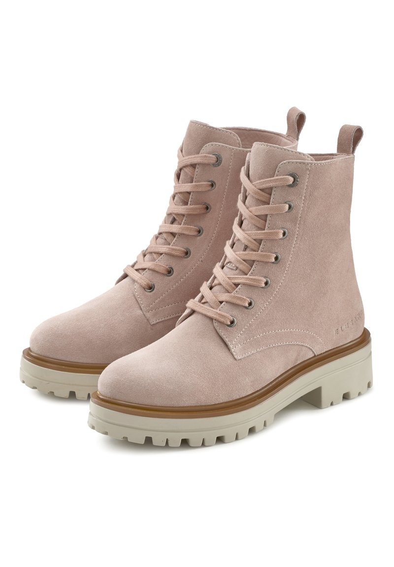 Damen Ankle Boots | Elbsand Schnürstiefelette rosé/rosa - BJ78998 Damen Ankle Boots | Elbsand Schnürstiefelette rosé/rosa - BJ78998