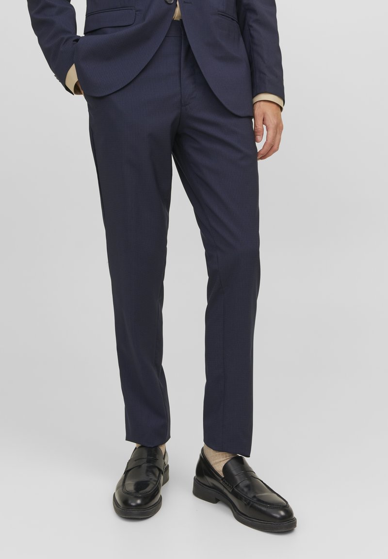 Jack & Jones PREMIUM KARO - Hlače za moške obleke - perfect navy