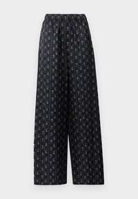 RELAXED FIT JACQUARD PANT - Παντελόνι - medium navy