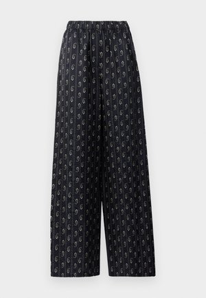 RELAXED FIT JACQUARD PANT - Pantaloni - medium navy