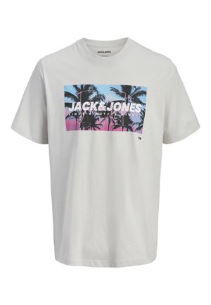 Jack & Jones, JJINDIANA TEE CREW NECK - Trükipildiga T-särk - glacier gray