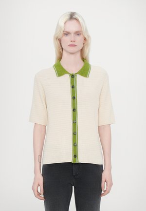 CLOSED SHORT SLEEVE - Neuletakki - ecru
