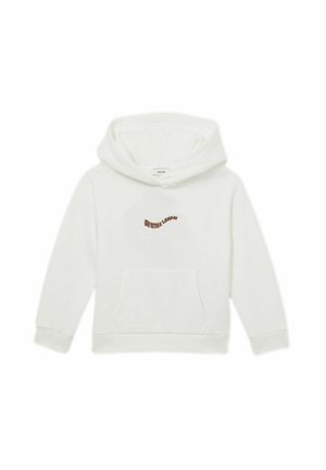Reiss REISS MANILLA COTTON-BLEND PALM-EMBROIDERED HOODIE - Majica s kapuljačom - off white