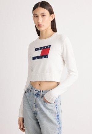 SPARKLE FLAG SWEATER  - Džemperis - ancient white