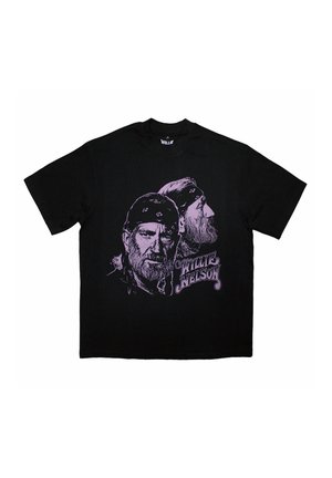 WILLIE NELSON GRAPHIC LIMITED EDITION ONLY BOXY - Print T-shirt - black