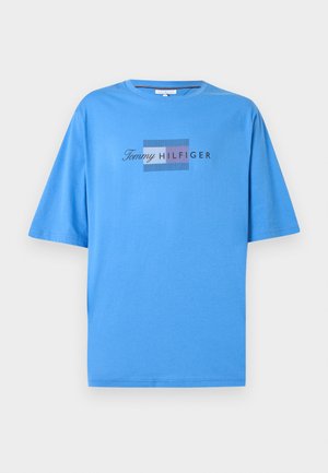 Tommy Hilfiger, SCRIPT FLAG TEE BRAND LOVE - T-Shirt print - blue spell