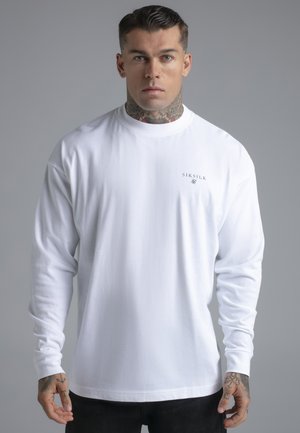 SIKSILK, Top s dlhým rukávom - white