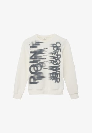 s.Oliver MIT FRONT - Sweatshirt - ecru