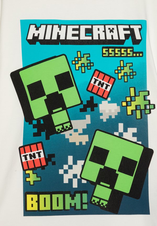NKMMUS MINECRAFT NREG - Print T-shirt - cloud dancer3