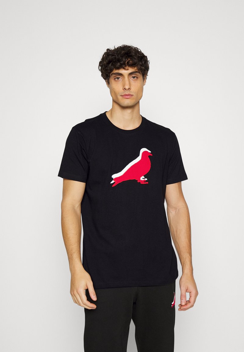 STAPLE PIGEON DOUBLE LOGO PIGEON TEE UNISEX Print Tshirt black
