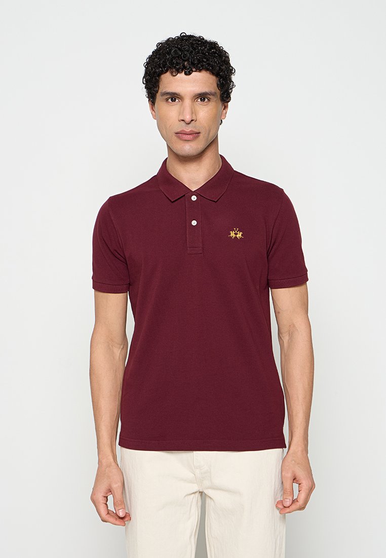 LA MARTINA Poloshirt bordeauxrood