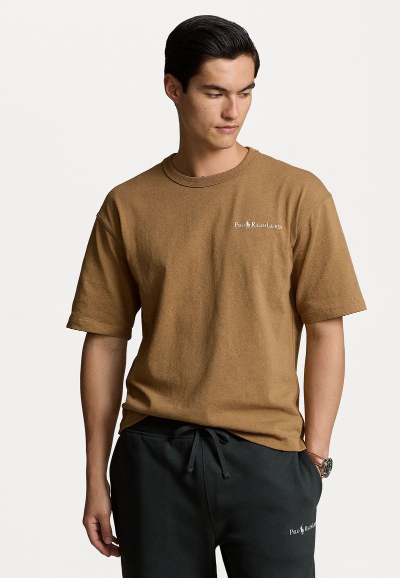 Polo Ralph Lauren RELAXED FIT LOGO JERSEY T-SHIRT - Základné tričko - rustic tan
