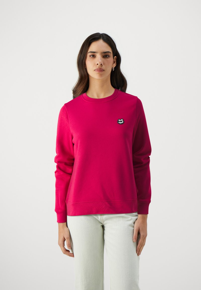 KARL LAGERFELD OVERSIZED IKON PATCH - Felpa - pink
