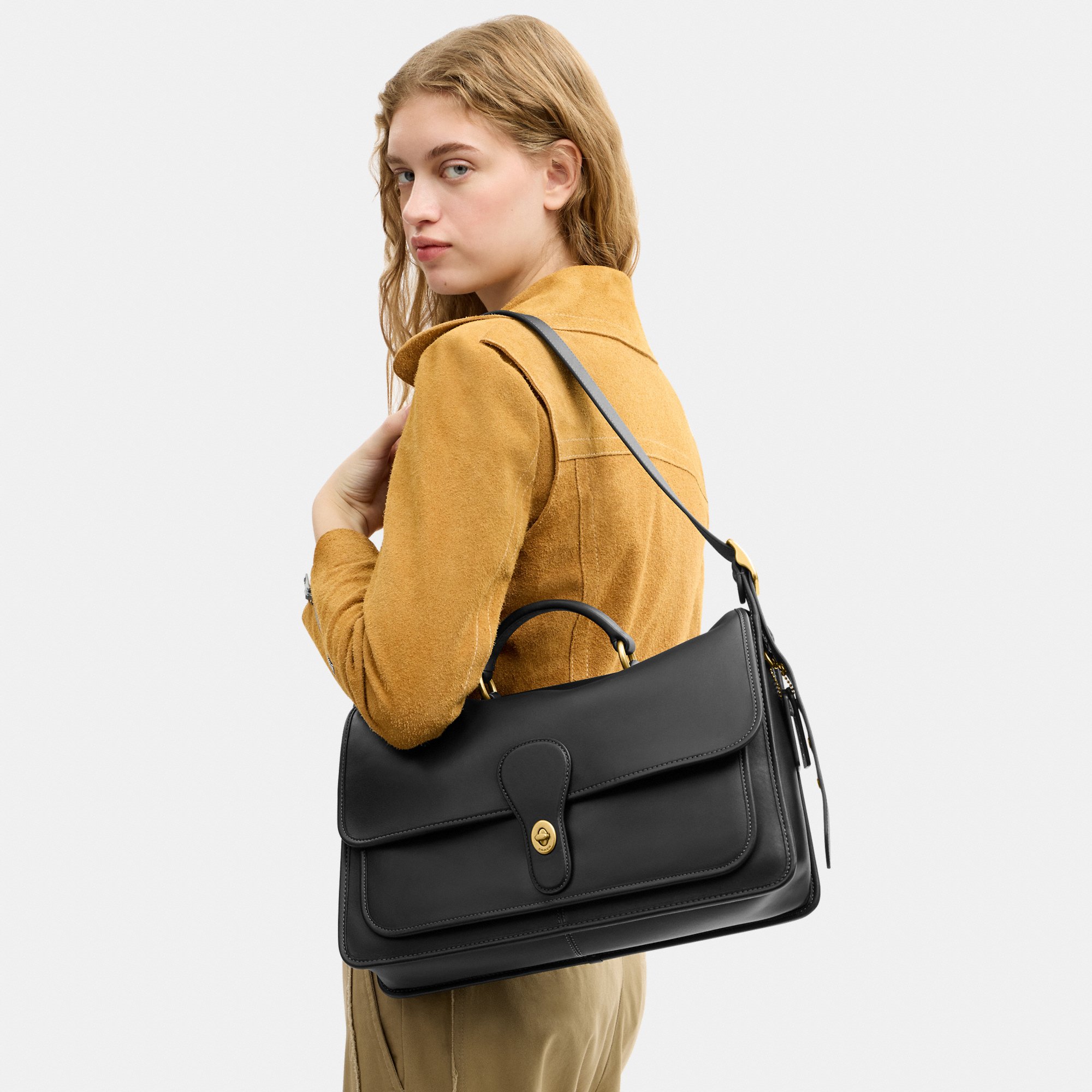 COACH METROPOLITAN MESSENGER BAG . - Aktetas - b black/zwart