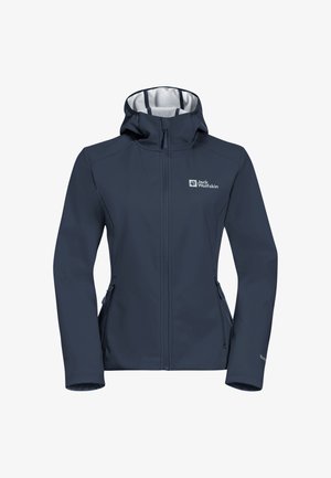 Jack Wolfskin, BORNBERG HOODY W - Giacca outdoor - midnight sky grey