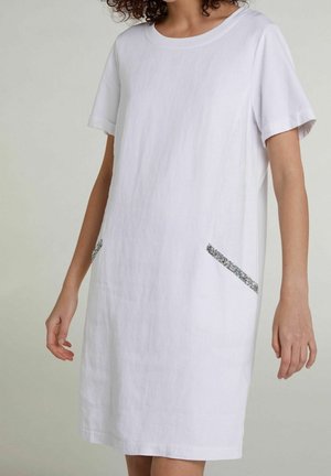 Robe en jersey - off-white