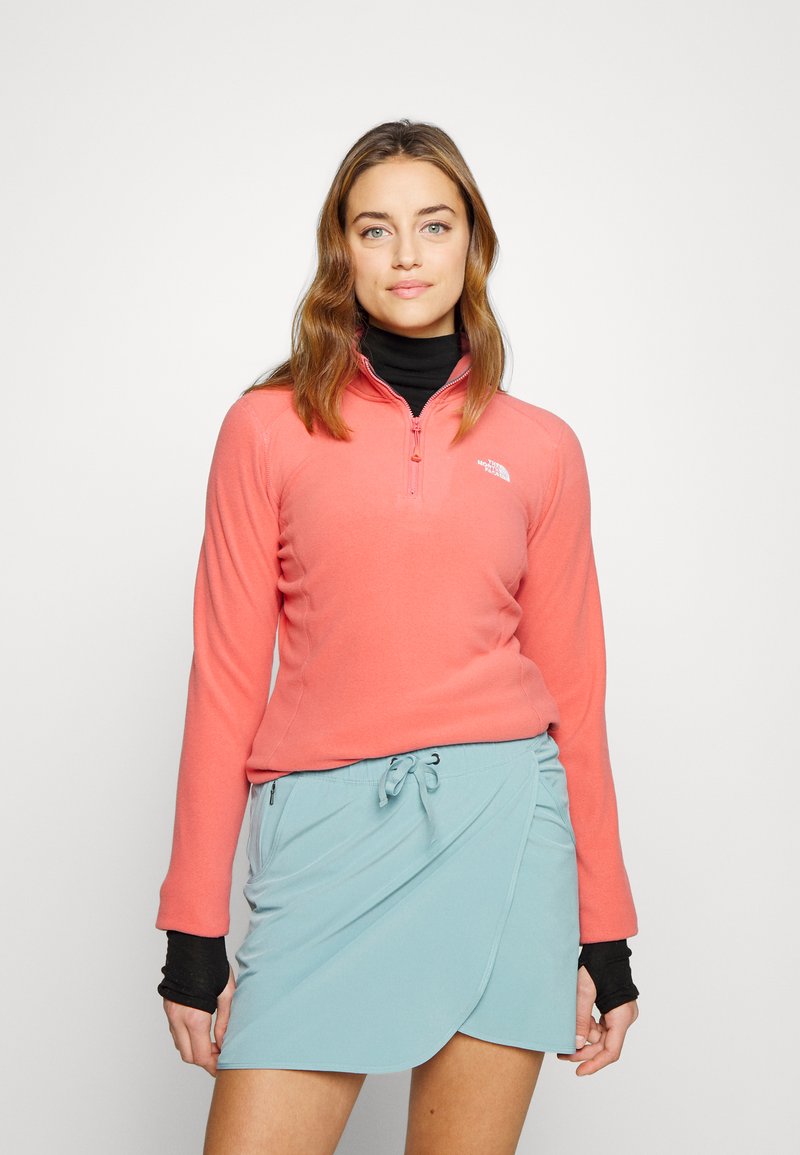 The North Face 100 GLACIER 1/4 ZIP - Camisola de lã polar - pink