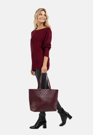 NOWLES - Handbag - dunkelkirsch