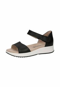 Caprice Sandales compensées - black nappa